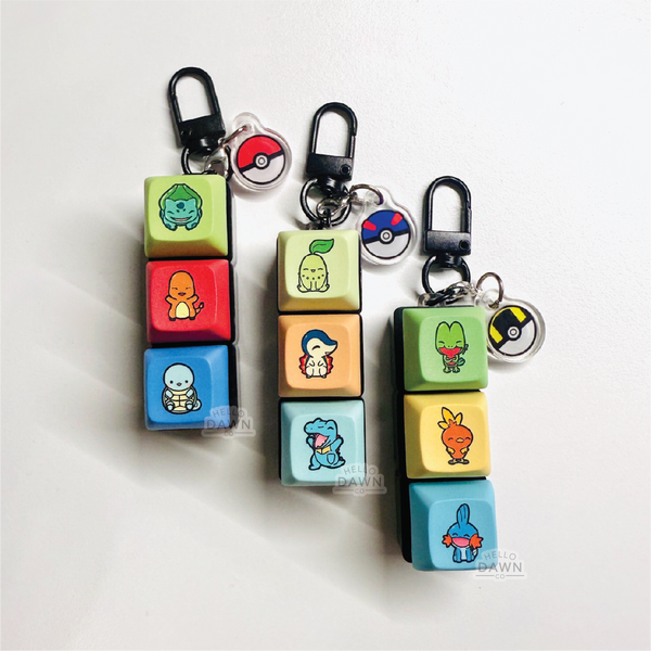 Generations Poke Triple Stack RGB Keycap Keychain