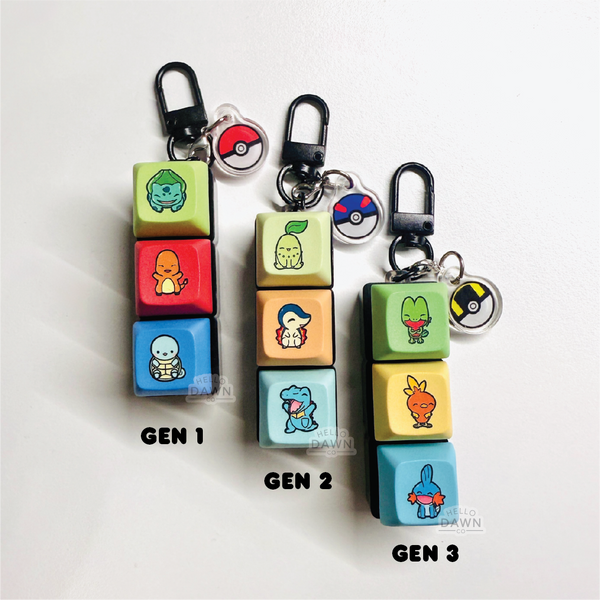 Generations Poke Triple Stack RGB Keycap Keychain