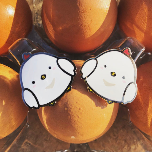Chikeng the Enamel Chicken Pin