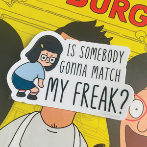 Nasty Girl Tina Matte Vinyl Waterproof Sticker
