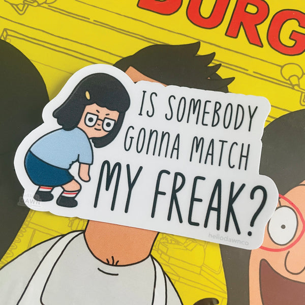 Nasty Girl Tina Matte Vinyl Waterproof Sticker
