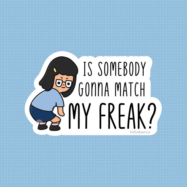 Nasty Girl Tina Matte Vinyl Waterproof Sticker