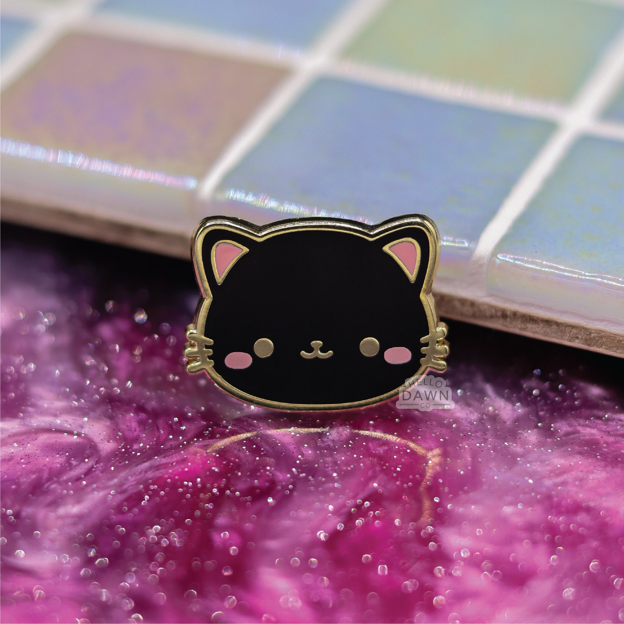Black Cat Enamel Pins