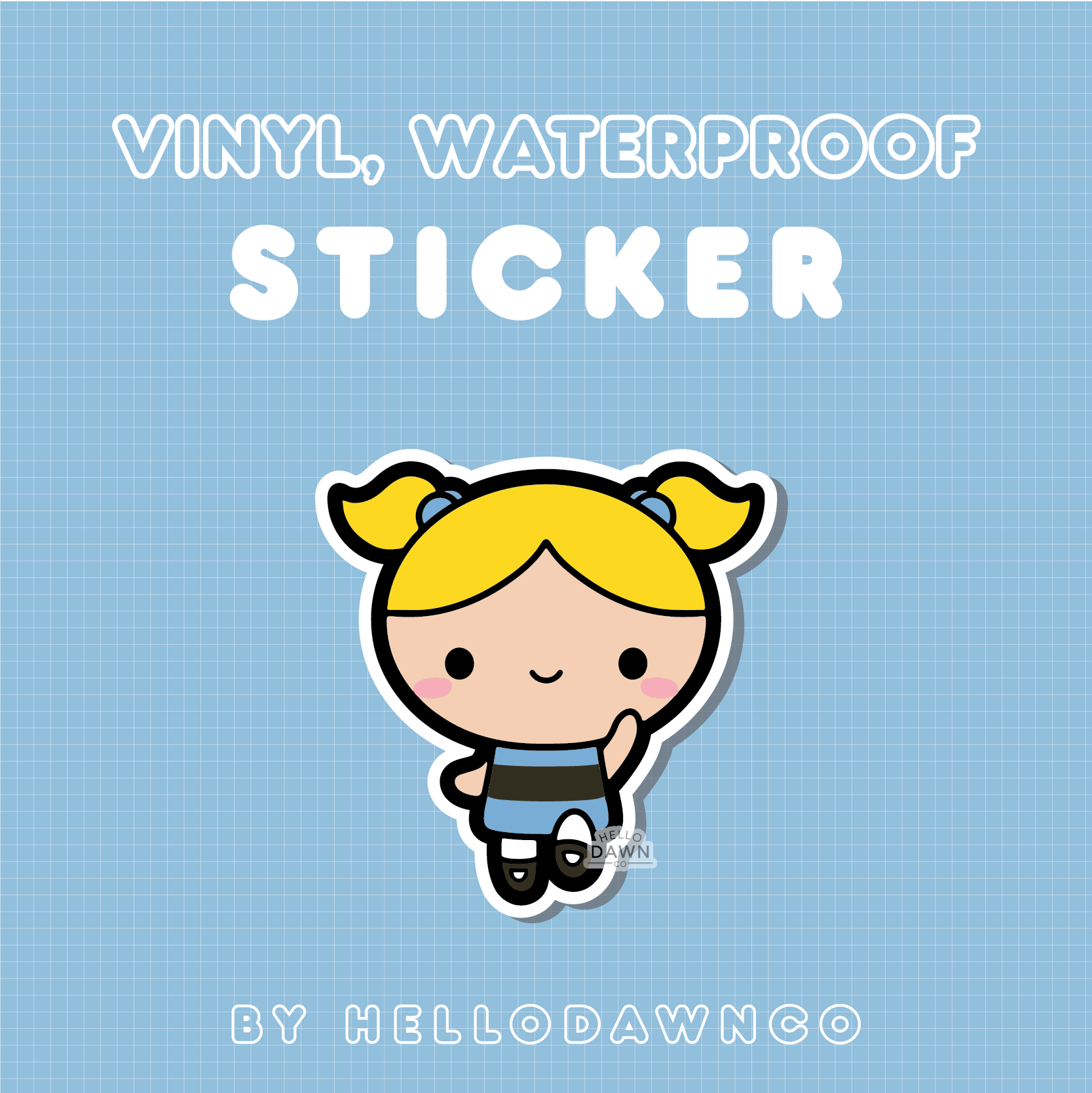 Bubbles Vinyl Waterproof Stickers