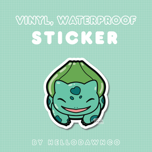 #001 Bulby Vinyl Waterproof Sticker