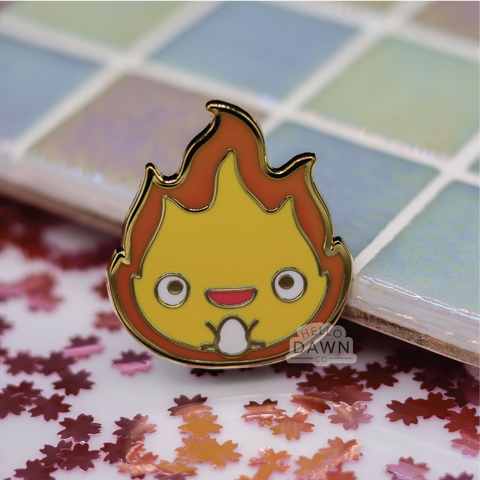 Flame Egg Enamel Pins