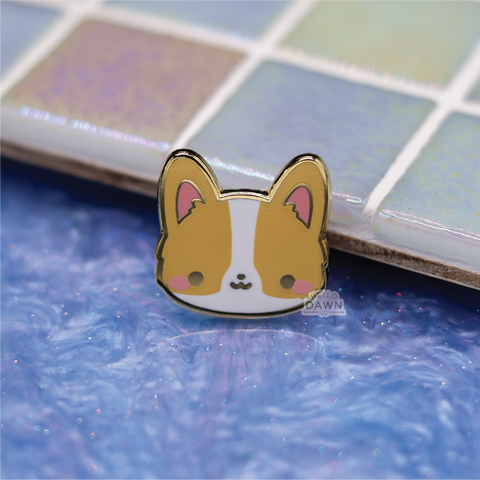 Corgi Enamel Pins