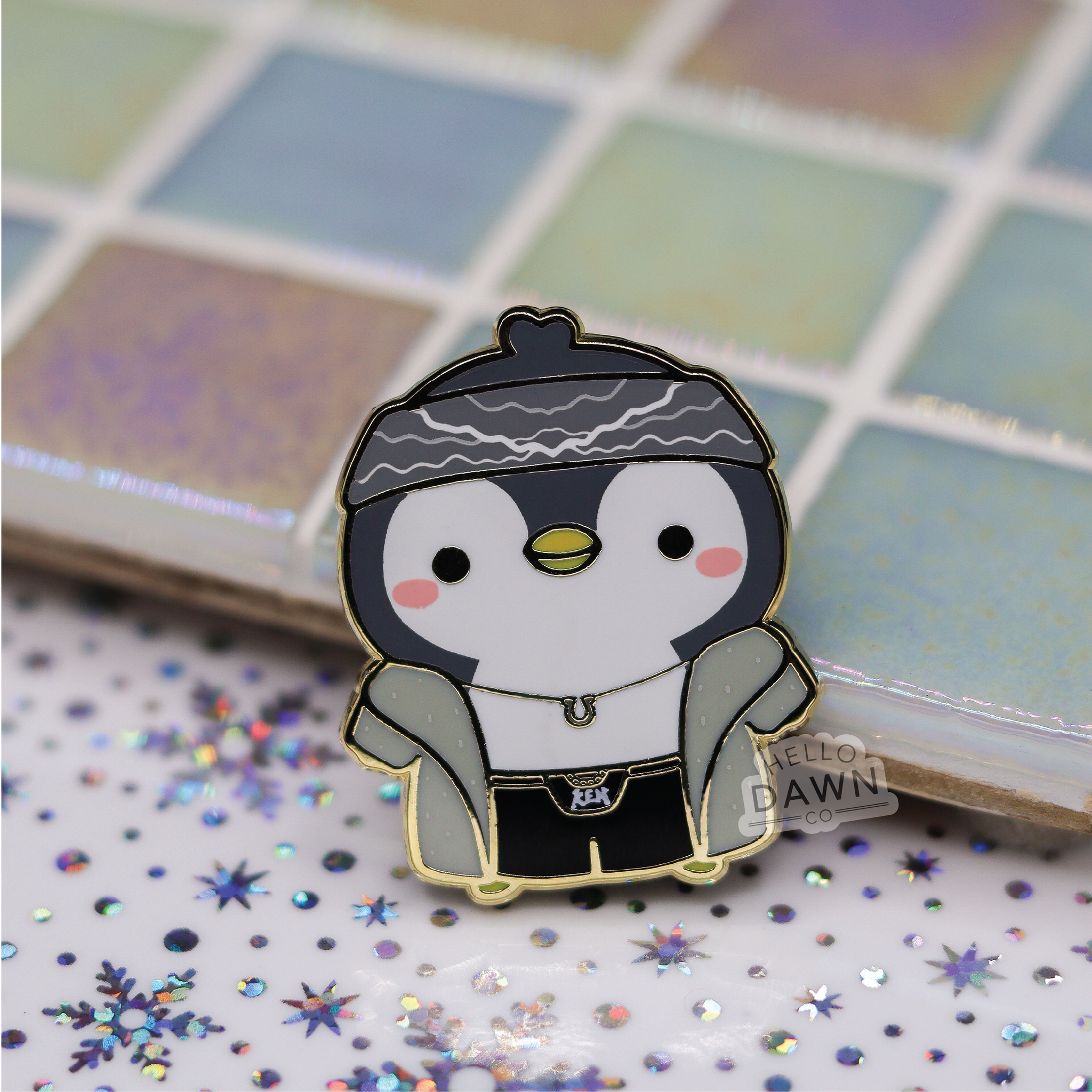 Fur Kenguin Enamel Pins