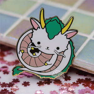 River Dragon Enamel Pins