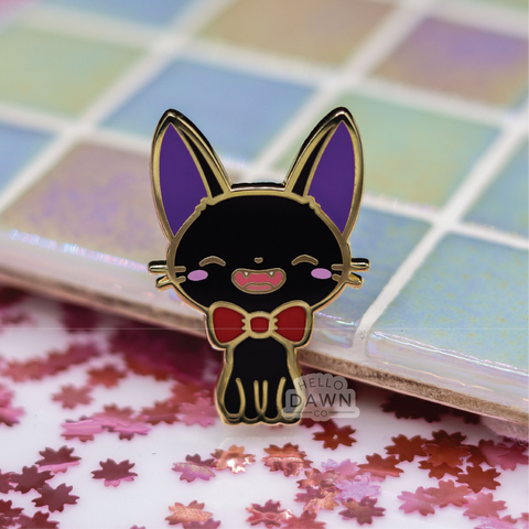 Black Cat Enamel Pins