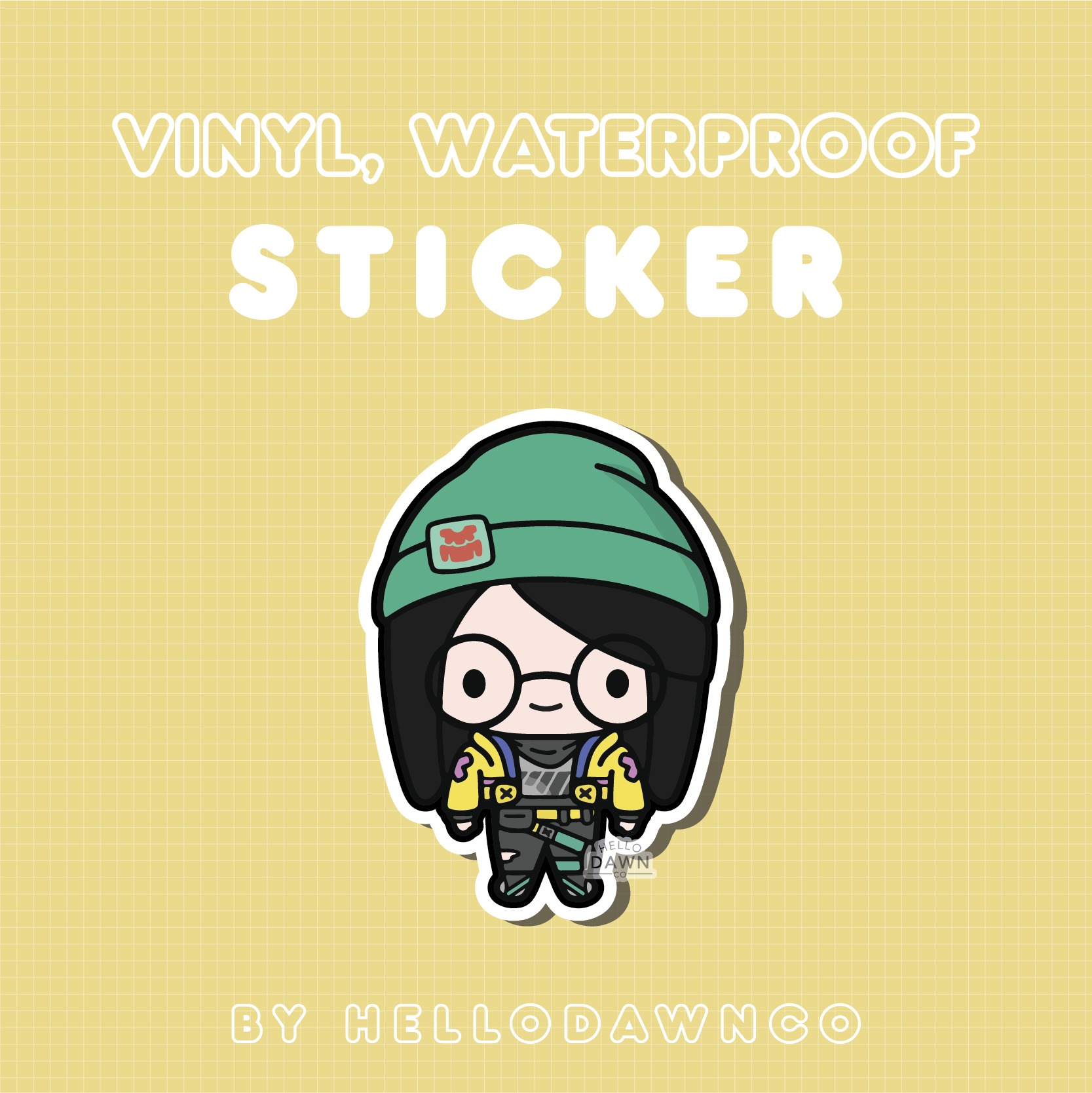 Killjoy Vinyl Waterproof Stickers – Hellodawnco