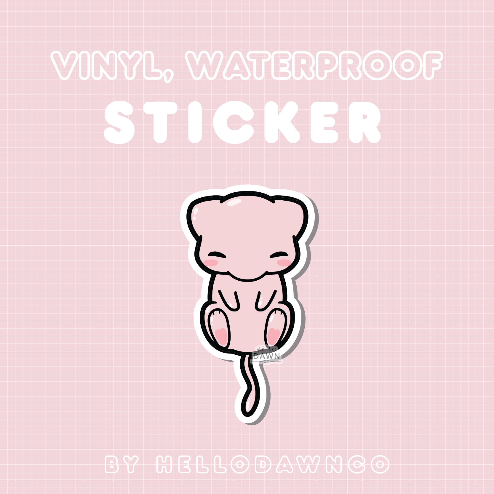 #151 Pink Legendary Vinyl Waterproof Sticker