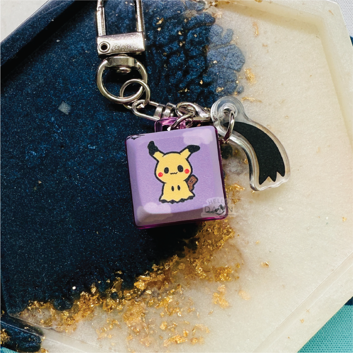 Pika Mimic RGB Keycap Keychain