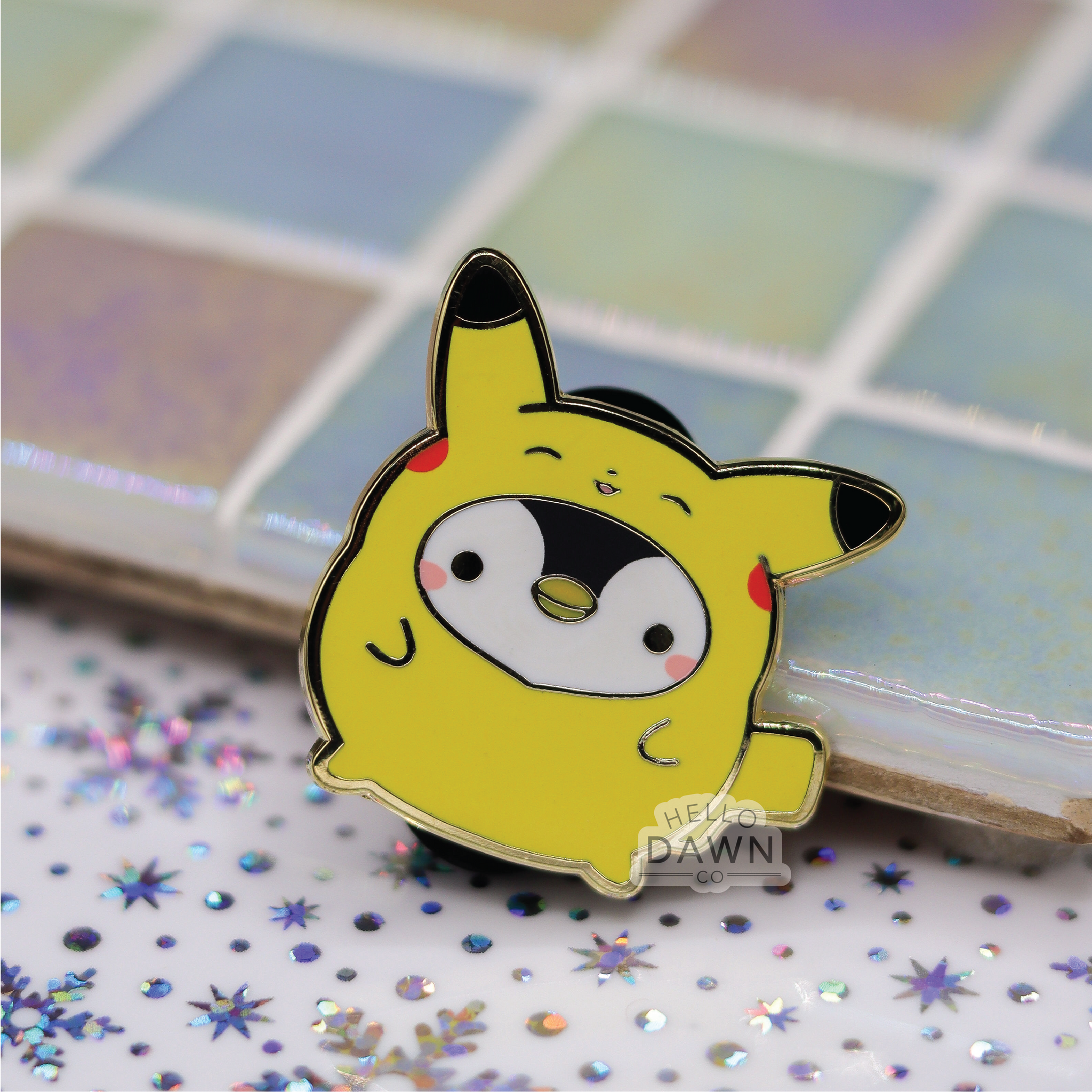 Pika Penguin Enamel Pins