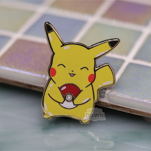 #025 Thunder Mouse Ball Balloon Enamel Pins