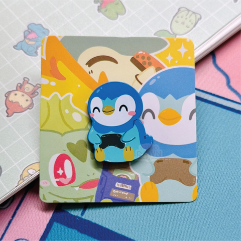 TwitchCon '25 Collab Water Penguin Gamer Soft Enamel Pin