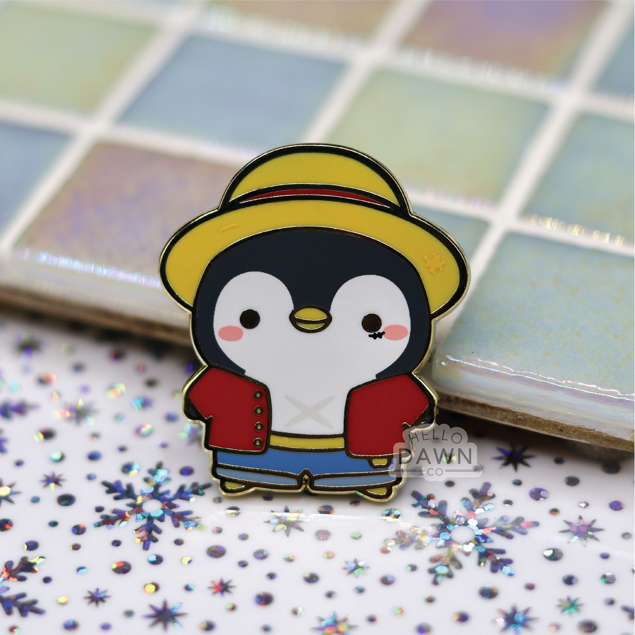 Post-Timeskip Straw Hat Captain Enamel Pins