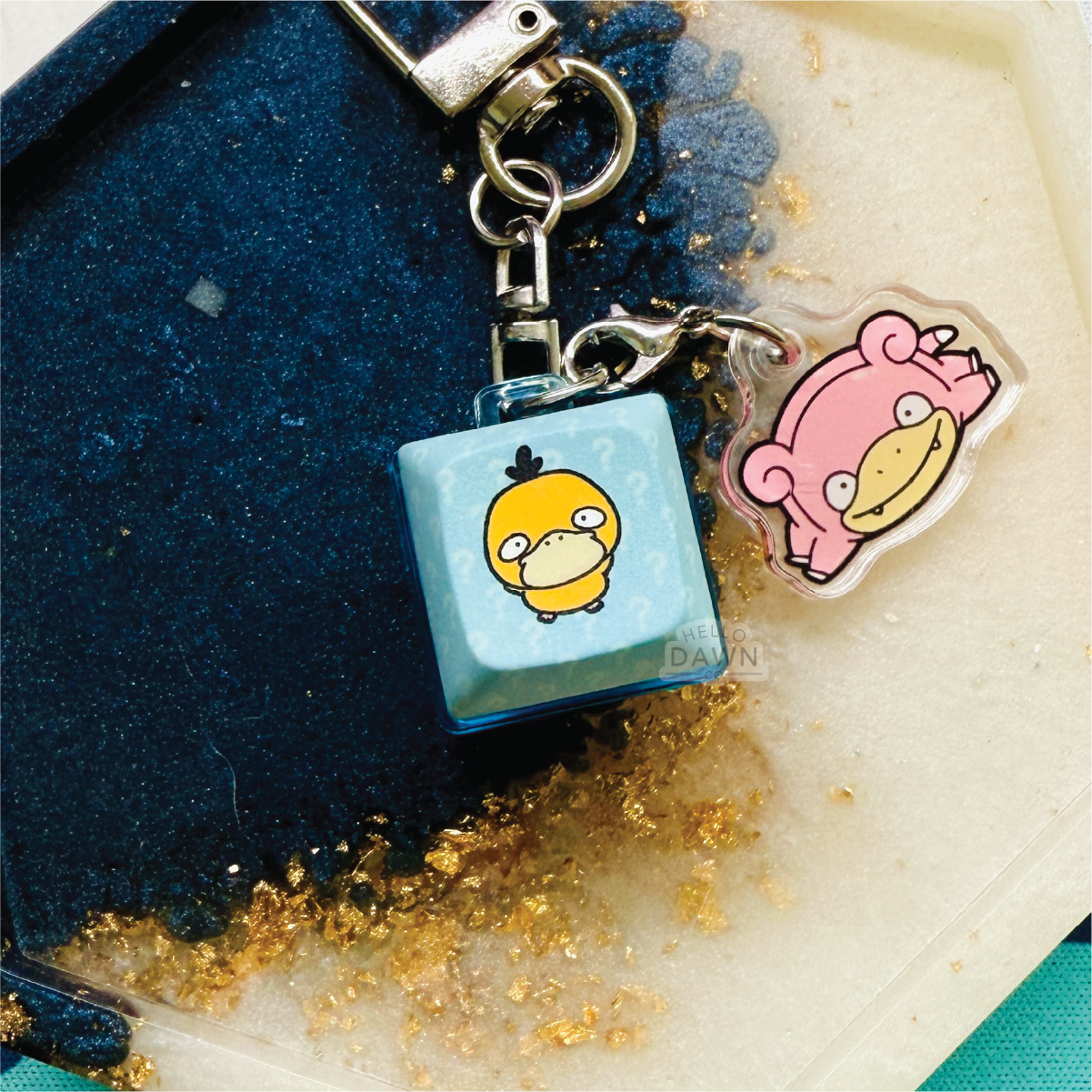 Derpy Duck RGB Keycap Keychain