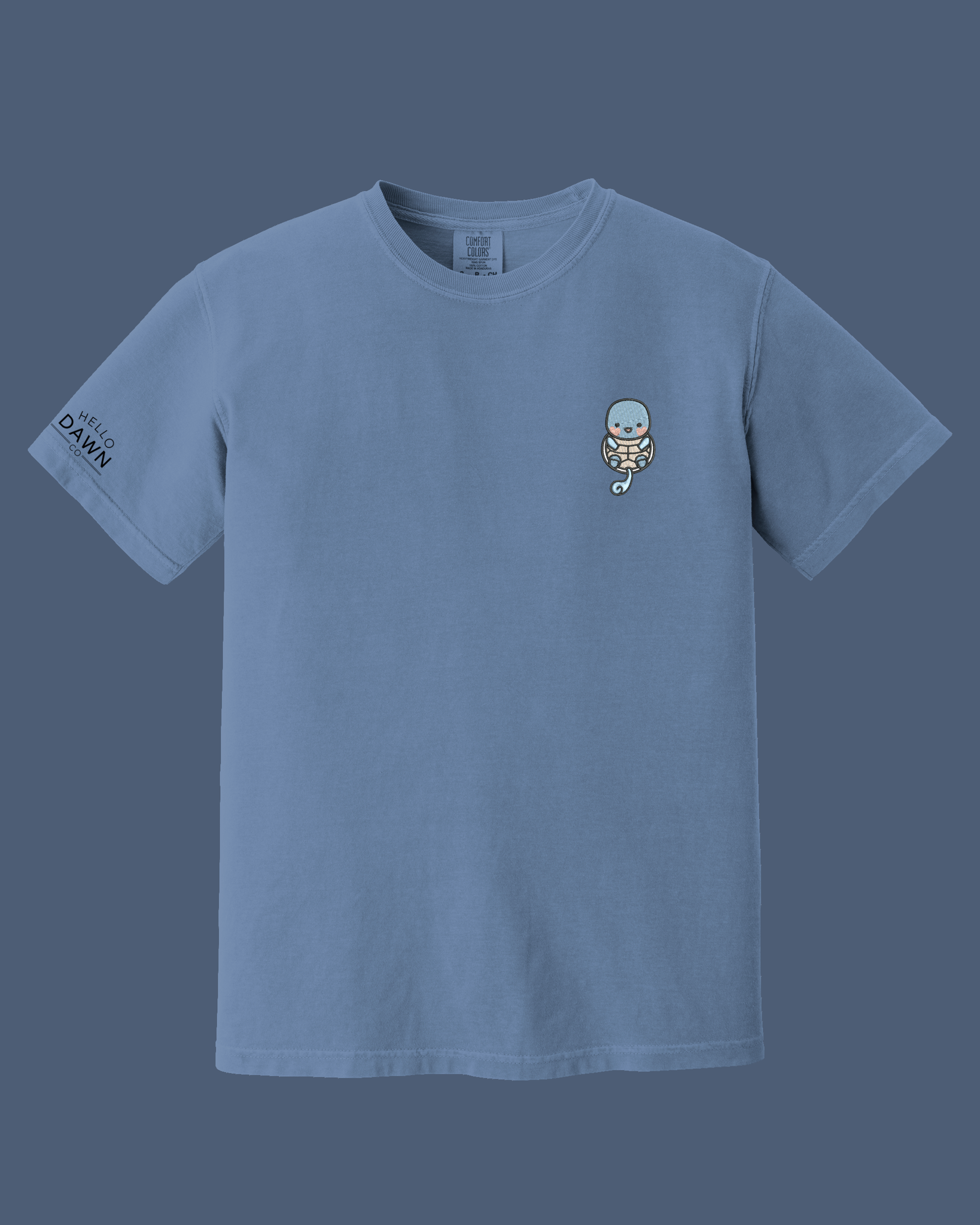 *Make-to-Order* #007 Water Turtle Embroidered Shirt