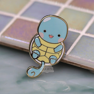 #007 Water Turtle Balloon Enamel Pins