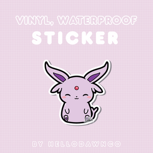 #196 Esp Fox Vinyl Waterproof Sticker