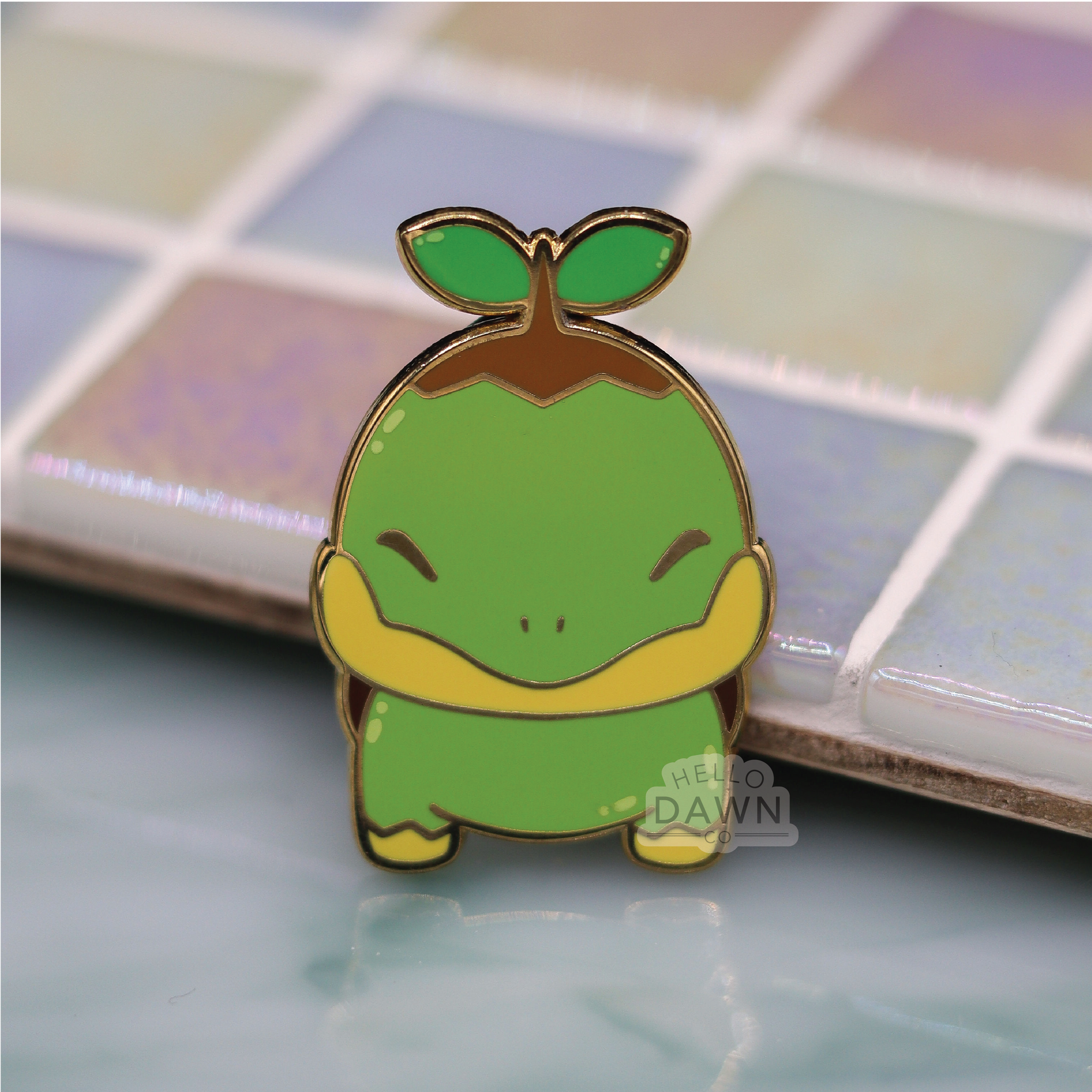 #387 Twig Turtle Balloon Enamel Pins