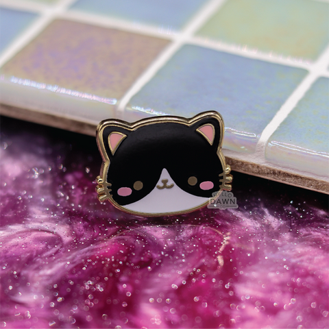 Tuxedo Cat Enamel Pins