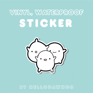 Floating Souls Vinyl Waterproof Sticker