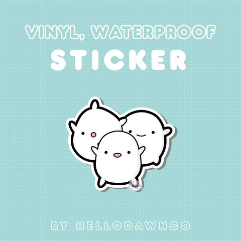 Floating Souls Vinyl Waterproof Sticker