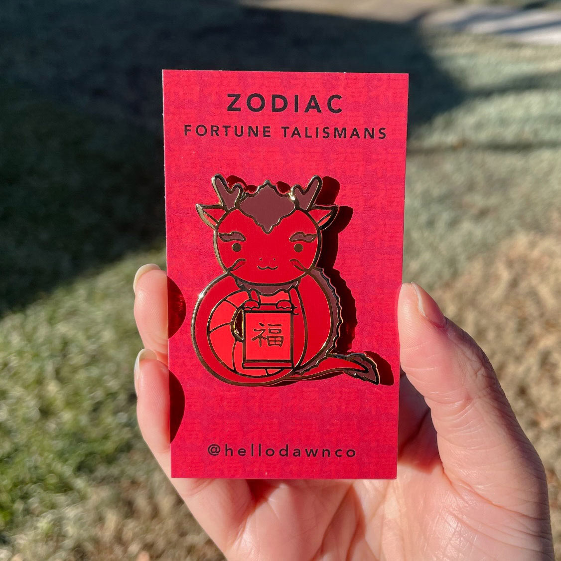 Fortune Dragon (Red Variant) Enamel Pins