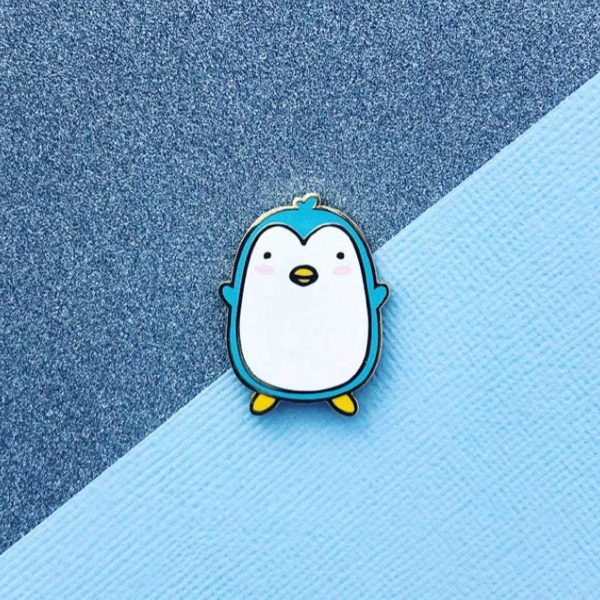 Blue Penguin Enamel Pins